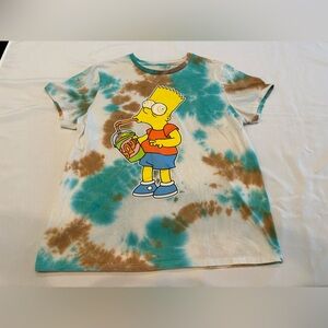 BART Simpson Tie-Dye Graphic T-Shirt